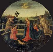 Filippino Lippi The Adoration of the Infant Christ oil painting artist